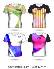 Set of soccer or football jersey template t-shirt style, Design your football club vector illustration