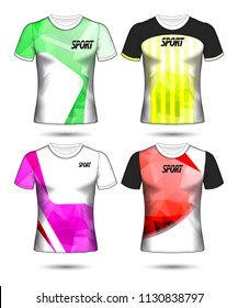 Set of soccer or football jersey template t-shirt style, Design your football club vector illustration