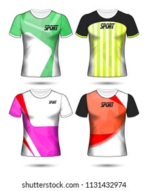 Set of soccer or football jersey template t-shirt style, Design your football club vector illustration