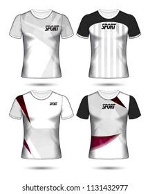 Set of soccer or football jersey template t-shirt style, Design your football club vector illustration