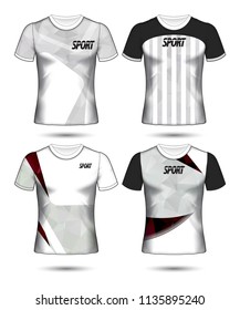 Set of soccer or football jersey template t-shirt style, Design your football club vector illustration