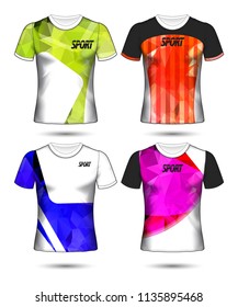 Set of soccer or football jersey template t-shirt style, Design your football club vector illustration