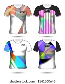 Set of soccer or football jersey template t-shirt style, Design your football club vector illustration