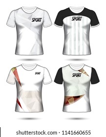 Set of soccer or football jersey template t-shirt style, Design your football club vector illustration