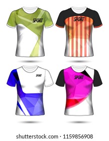 Set of soccer or football jersey template t-shirt style, Design your football club vector illustration
