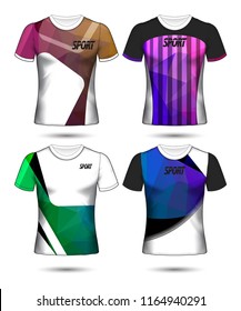 Set of soccer or football jersey template t-shirt style, Design your football club vector illustration