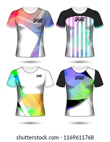 Set of soccer or football jersey template t-shirt style, Design your football club vector illustration