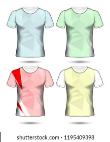 Set of soccer or football jersey template t-shirt style, Design your football club vector illustration