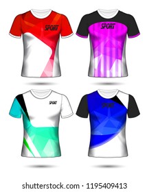Set of soccer or football jersey template t-shirt style, Design your football club vector illustration