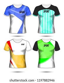 Set of soccer or football jersey template t-shirt style, Design your football club vector illustration