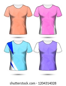 Set of soccer or football jersey template t-shirt style, Design your football club vector illustration
