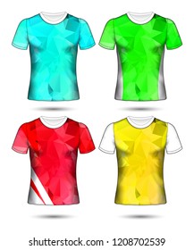 Set of soccer or football jersey template t-shirt style, Design your football club vector illustration