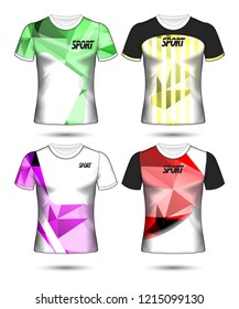 Set of soccer or football jersey template t-shirt style, Design your football club vector illustration