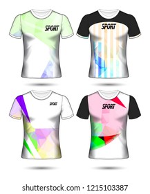 Set of soccer or football jersey template t-shirt style, Design your football club vector illustration