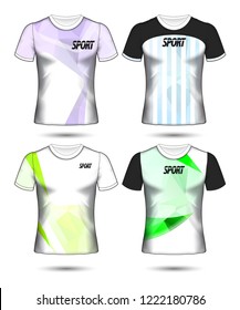 Set of soccer or football jersey template t-shirt style, Design your football club vector illustration
