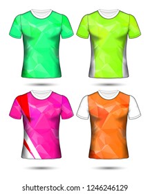Set of soccer or football jersey template t-shirt style, Design your football club vector illustration
