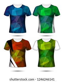 Set of soccer or football jersey template t-shirt style, Design your football club vector illustration
