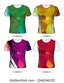 Set of soccer or football jersey template t-shirt style, Design your football club vector illustration
