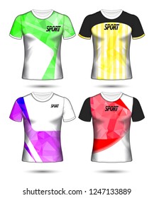 Set of soccer or football jersey template t-shirt style, Design your football club vector illustration