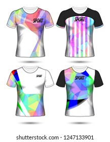 Set of soccer or football jersey template t-shirt style, Design your football club vector illustration
