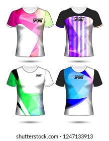 Set of soccer or football jersey template t-shirt style, Design your football club vector illustration