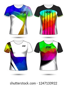 Set of soccer or football jersey template t-shirt style, Design your football club vector illustration