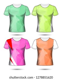 Set of soccer or football jersey template t-shirt style, Design your football club vector illustration