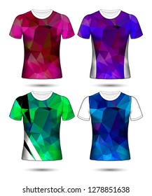 Set of soccer or football jersey template t-shirt style, Design your football club vector illustration