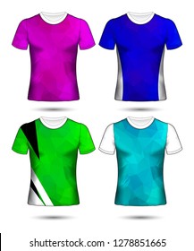 Set of soccer or football jersey template t-shirt style, Design your football club vector illustration