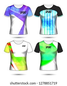 Set of soccer or football jersey template t-shirt style, Design your football club vector illustration