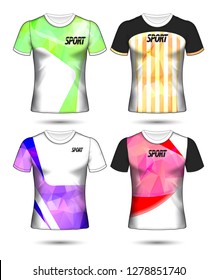 Set of soccer or football jersey template t-shirt style, Design your football club vector illustration