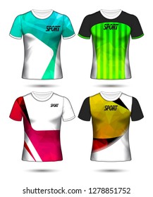 Set of soccer or football jersey template t-shirt style, Design your football club vector illustration