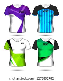 Set of soccer or football jersey template t-shirt style, Design your football club vector illustration