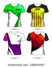 Set of soccer or football jersey template t-shirt style, Design your football club vector illustration