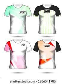 Set of soccer or football jersey template t-shirt style, Design your football club vector illustration