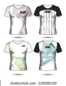 Set of soccer or football jersey template t-shirt style, Design your football club vector illustration