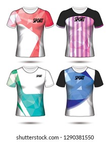 Set of soccer or football jersey template t-shirt style, Design your football club vector illustration