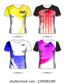 Set of soccer or football jersey template t-shirt style, Design your football club vector illustration