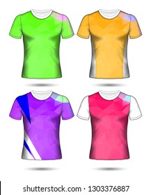 Set of soccer or football jersey template t-shirt style, Design your football club vector illustration