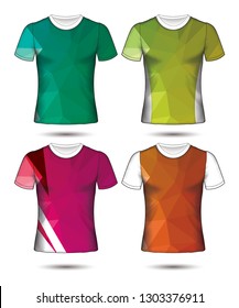Set of soccer or football jersey template t-shirt style, Design your football club vector illustration
