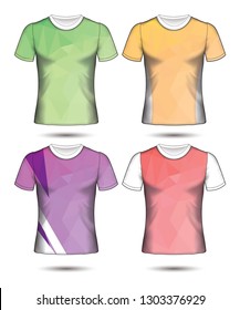 Set of soccer or football jersey template t-shirt style, Design your football club vector illustration