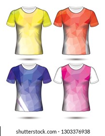 Set of soccer or football jersey template t-shirt style, Design your football club vector illustration