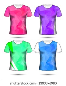 Set of soccer or football jersey template t-shirt style, Design your football club vector illustration