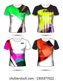 Set of soccer or football jersey template t-shirt style, Design your football club vector illustration