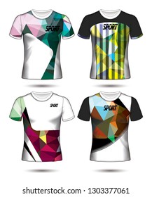 Set of soccer or football jersey template t-shirt style, Design your football club vector illustration