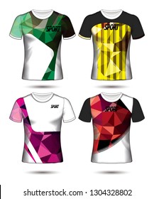 Set of soccer or football jersey template t-shirt style, Design your football club vector illustration