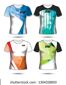 Set of soccer or football jersey template t-shirt style, Design your football club vector illustration