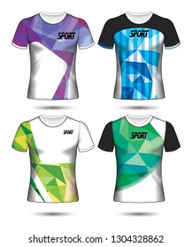Set of soccer or football jersey template t-shirt style, Design your football club vector illustration