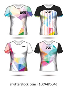 Set of soccer or football jersey template t-shirt style, Design your football club vector illustration