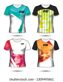 Set of soccer or football jersey template t-shirt style, Design your football club vector illustration